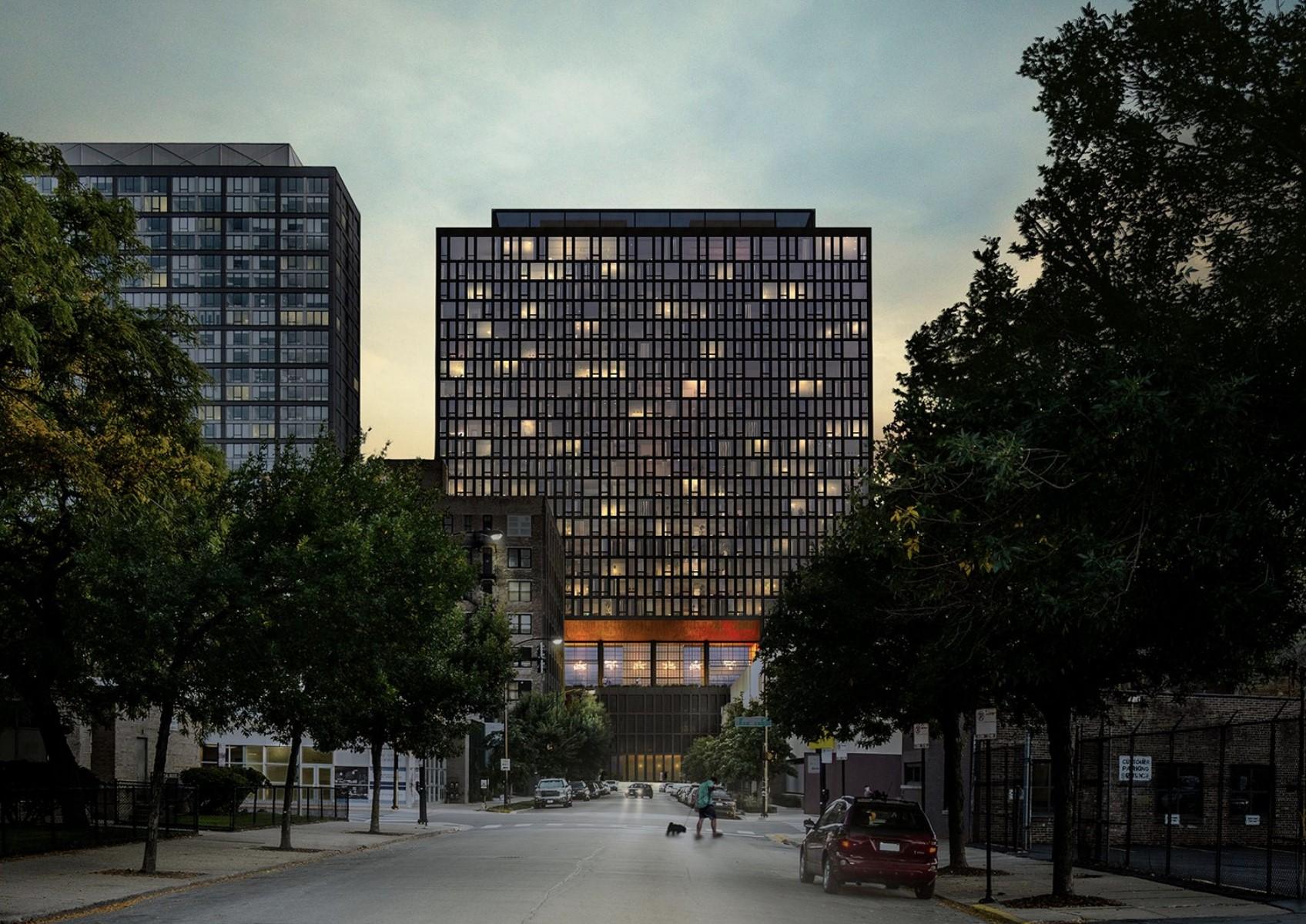 Renderings show redesign for 1101 W. Van Buren | Urbanize